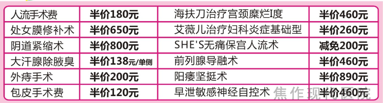 金州宫颈糜烂治疗多少钱？金州宫颈糜烂治疗费用？